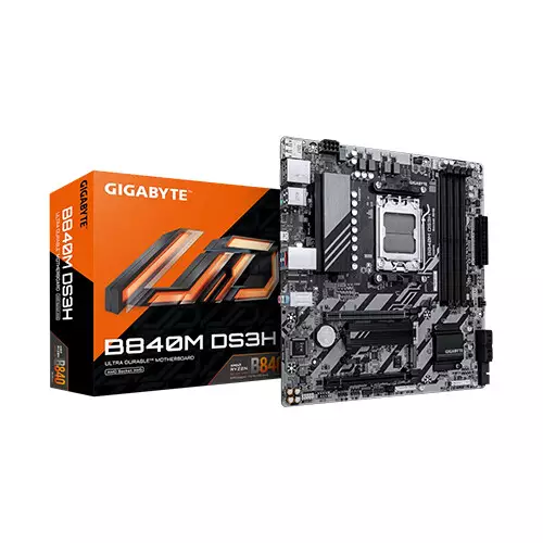 GIGABYTE B840M DS3H AMD AM5 DDR5 Micro ATX Motherboard