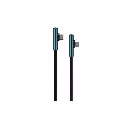 Onten OTN-CC329 USB Type-C Male to Male, 2 Meter, Black Elbow Charging & Data Cable #OTN-CC329