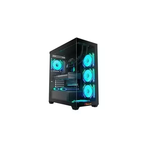 PC Power ICE TOWER ELITE PP-GS500 BK ATX Desktop Gaming Case