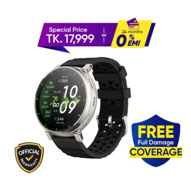Amazfit Active 3 Round BT Calling Smart Watch (Premium Version)
