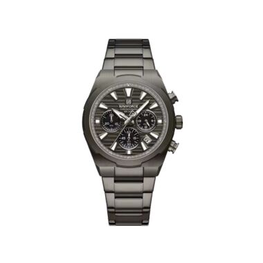 Naviforce Quartz Stainless Steel Wristwatch for Men (8081)-Black