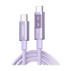 Ugreen L509 (65216) USB Type-C Male to Male, 2 Meter, Purple Charging Cable (100W)