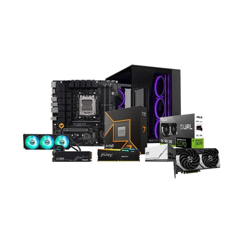 AMD Ryzen 7 9700X ASUS TUF GAMING B650M-E AMD AM5 Motherboard GeForce RTX 5070 16GB RAM 1TB SSD Gaming PC