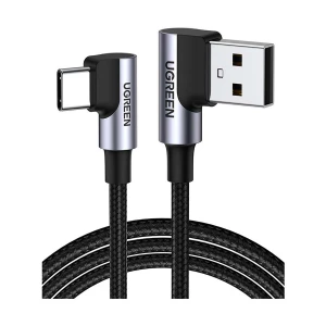 UGREEN US176 (20856) USB Male to Type-C Male, 1 Meter, Space Gray Charging & Data Cable #20856 (18W)
