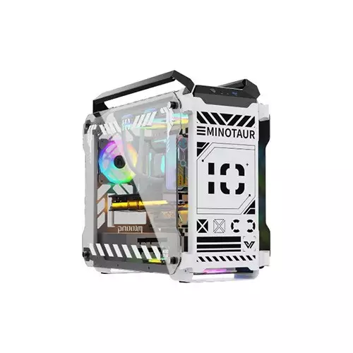 Value-Top Minotaur Mloong Series Open-Frame Gaming Case (White)