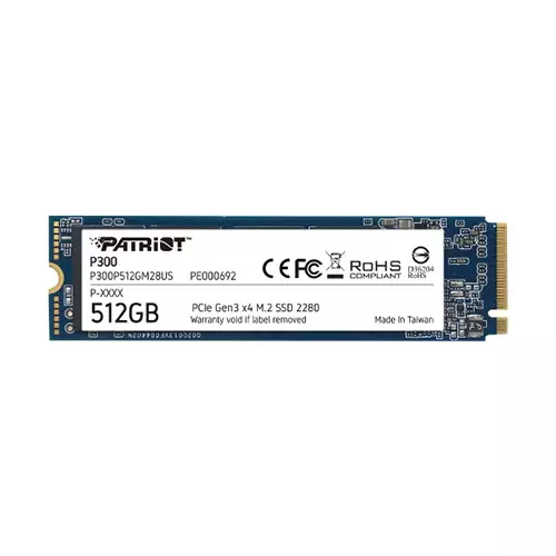 Patriot P300 512GB M.2 2280 PCIe NVMe SSD