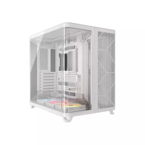 CORSAIR AIR 5400 RS-R ARGB Tempered Glass Mid-Tower Desktop Case (White)