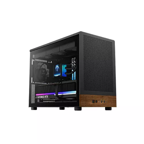 Gamdias ATHENA M4M WOOD mATX Mini Tower Gaming Case