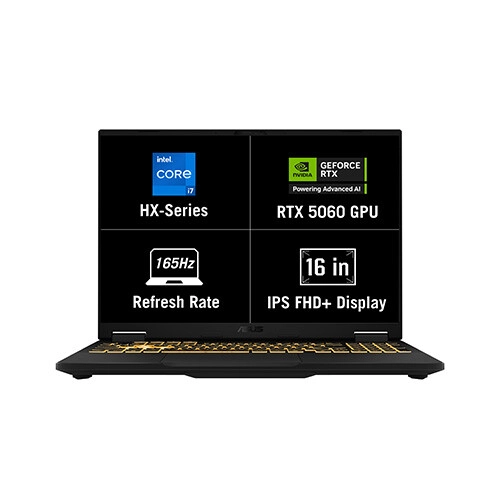 ASUS TUF Gaming F16 FX608JMR-RV060W Core-i7 14th Gen 16GB RAM 1TB SSD RTX 5060 Graphics 16 Inch FHD+ Laptop