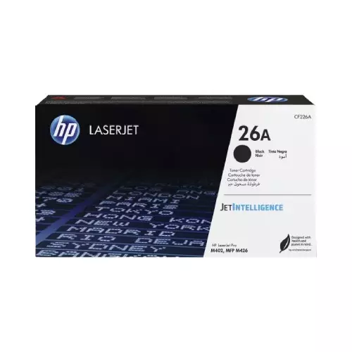 HP 26A Black Original LaserJet Toner Cartridge (For M402DN)