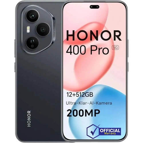 HONOR 400 Pro 12GB RAM 512GB ROM 6.7 inches AMOLED Smartphone (Midnight Black)
