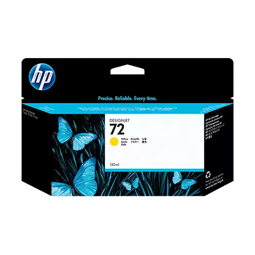 HP 72 130-ml Yellow Designjet Ink Cartridge (C9373A)