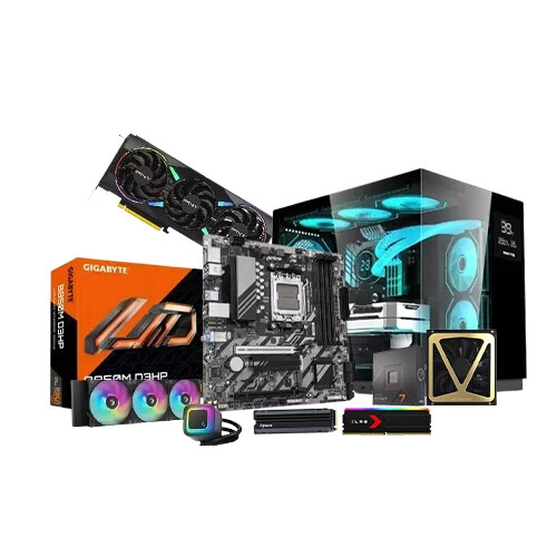 AMD Ryzen 7 7700x B850M D3HP 16GB RAM 1TB SSD Gaming PC with GeForce RTX 5070 ARGB EPIC-X RGB OC