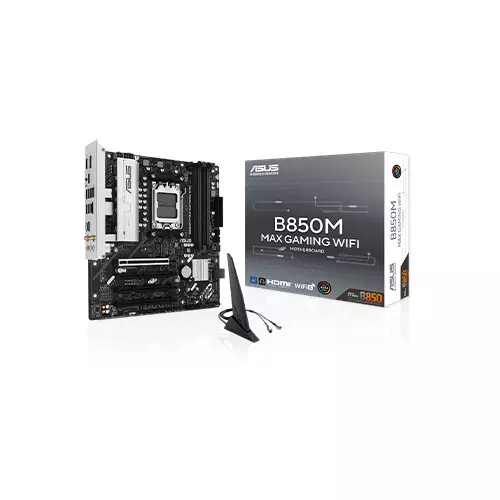 Asus B850M MAX GAMING WIFI AMD DDR5 mATX Motherboard
