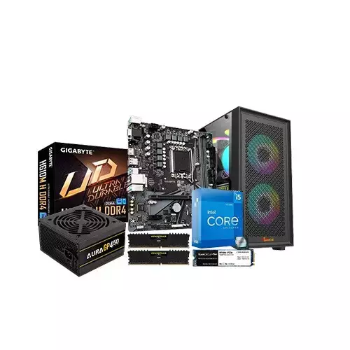 Intel Core i5 12th Gigabyte H610M H V3 16GB RAM 512GB SSD Budget PC