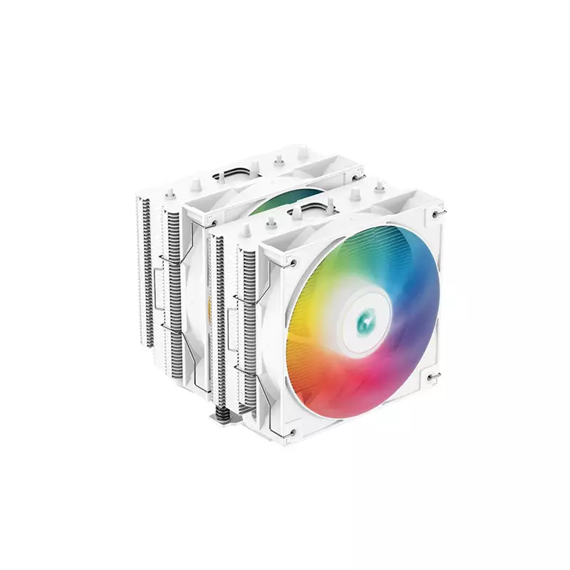 DEEPCOOL AG620 WH ARGB 120MM DUAL TOWER CPU AIR COOLER