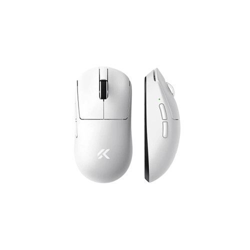 MCHOSE A7 V2 Ultra Plus Lightweight Wireless Gaming Mouse with Magnetic Charging Dock - White