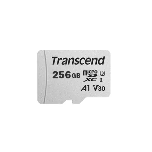 TRANSCEND microSDXC/SDHC 300S 256GB MEMORY CARD WITH ADAPTER