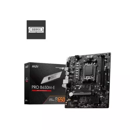 MSI PRO B650M-E DDR5 AMD AM5 mATX Motherboard