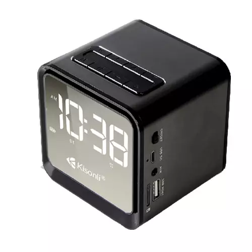 KISONLI G6 PORTABLE WIRELESS ALARM CLOCK AND BLUETOOTH SPEAKER
