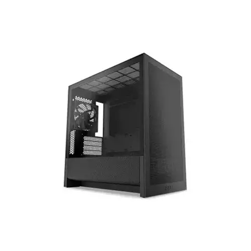 NZXT H3 Flow Micro-ATX Airflow Computer Case - Black