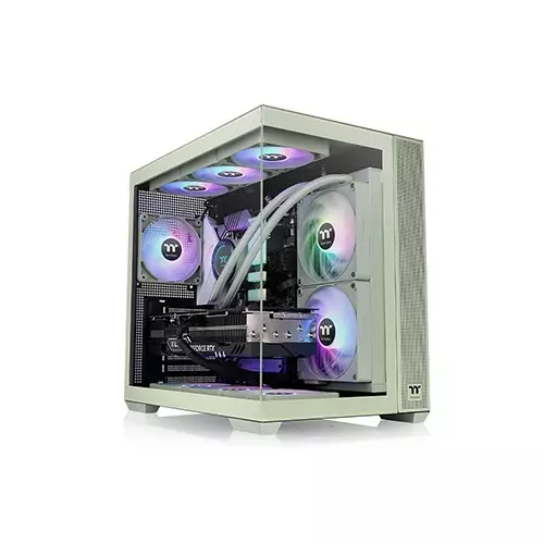Thermaltake View 380 TG ARGB Mid Tower Gaming Case (Matcha Green)
