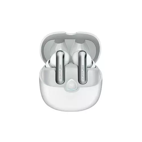Hifuture Sonicair 4 MIc ENC Bluetooth Wireless Earbuds (White)