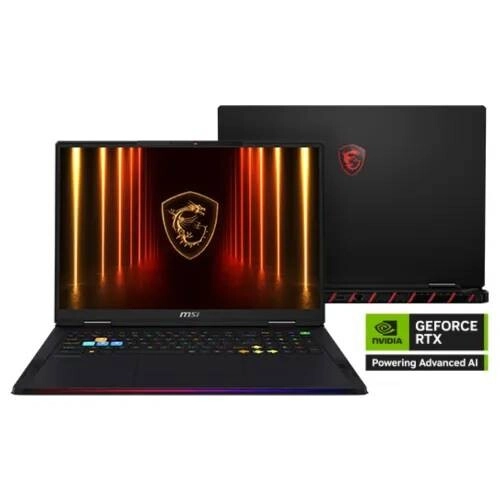 MSI Raider 18 HX AI A2XWJG Core Ultra 9 285HX RTX 5090 24GB Graphics 18" UHD+ MiniLED 120Hz Gaming Laptop