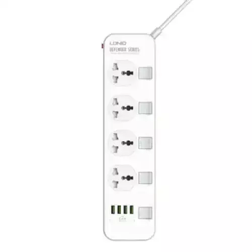 LDNIO SC4408 4 AC Outlets Universal Power Strip