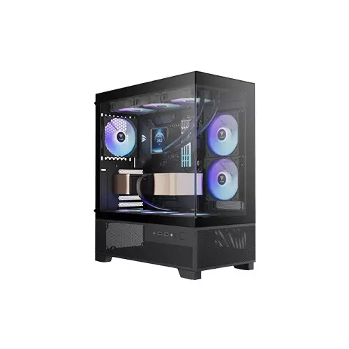 Gamdias AURA GC12 ARGB PANORAMIC Mid-Tower ATX Gaming Computer Case