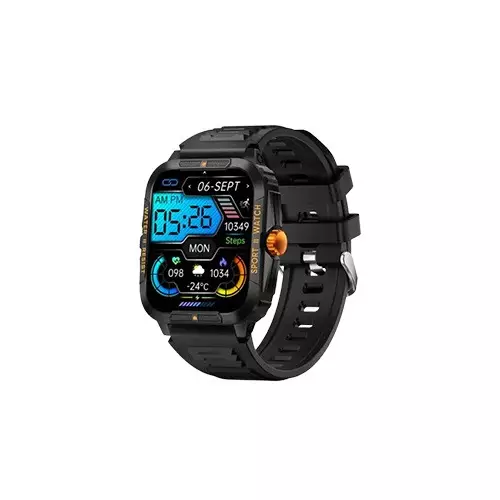 COLMI P76 Black & Orange Bluetooth Calling Smart Watch