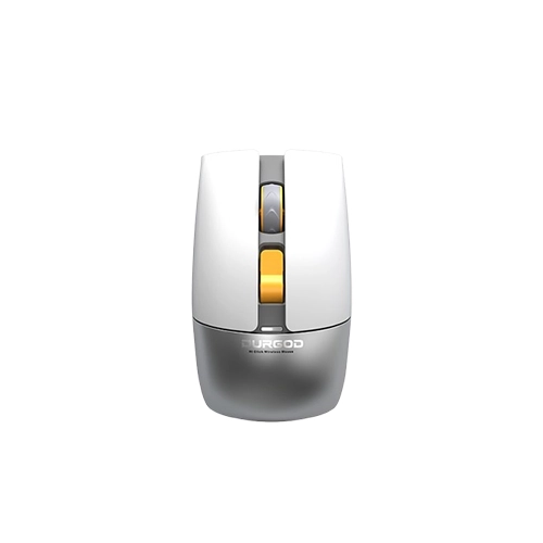 DURGOD Hi Click Dual Mode Mouse Silver White
