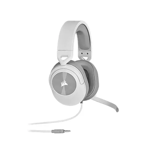 Corsair HS55 SURROUND Wired Gaming Headset — White