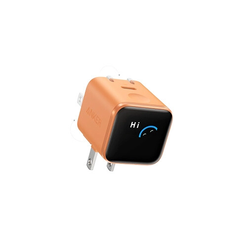 Anker Nano 45W Orange 180° Foldable Charger With Smart Display (Global Version)