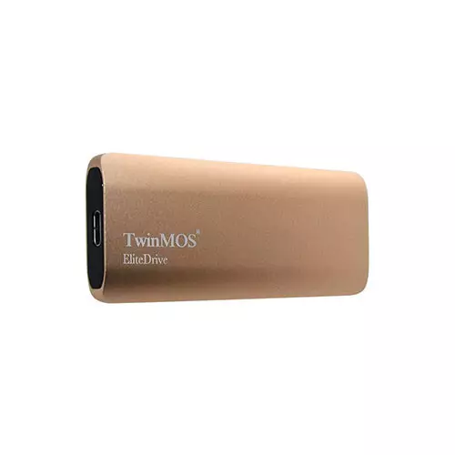 TwinMOS EliteDrive 1TB USB 3.2 Gen 2 Type-C Portable SSD (Rose Gold)
