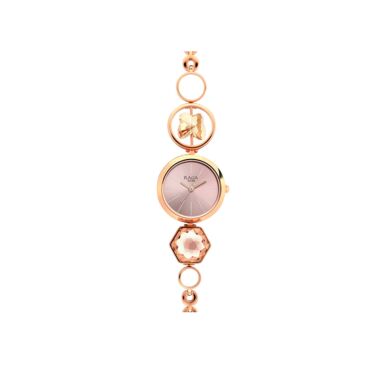 Titan Raga Mother of Pearl Dial & Ornate Bracelet Women’s Watch (NU2606WM09)