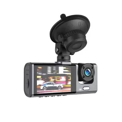 XO XJ03 front rear recorder FHD Car Camera - Black