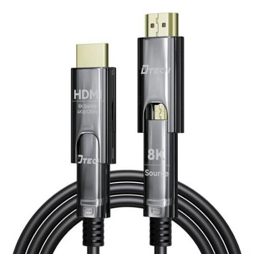 DTECH DT-HF3005 5m D-a Support HDMI To HDMI 8k Fiber Optic Cable