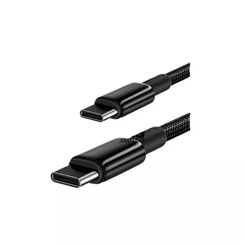 Baseus CATWJ-A01 Tungsten Gold Fast Charging 2m Data Cable Type-C to Type-C 100W Data Cable Black
