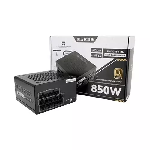 Thermalright TR-TG850-BL 850W 80 Plus Gold ATX 3.1 Full Modular Power Supply (Black)