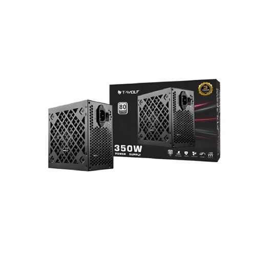 T-Wolf ATX 350W Power Supply With Cable (Black)