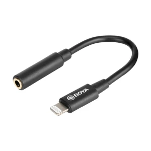 BOYA BY-K3 3.5mm TRRS Female to Lightning Male Converter