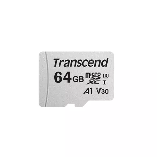 TRANSCEND microSDXC/SDHC 300S 64GB MEMORY CARD WITH ADAPTER