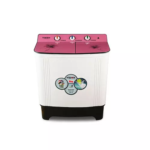 VISION RE-002-SATOM 8kg Twin Tub Washing Machine