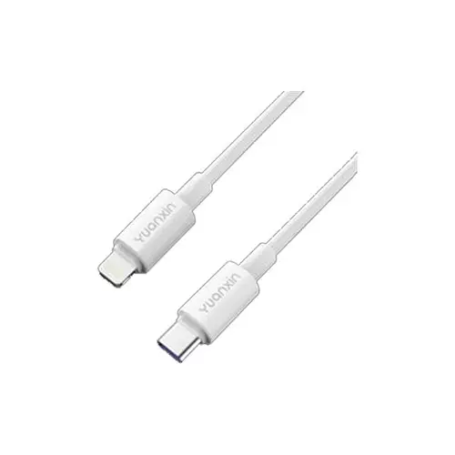 Yuanxin X-KC805 USB Type-C Male to Lightning Male, 1 Meter, White Data & Charging Cable #X-KC805