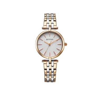 Titan Work Mode Quartz Silver Dial Women’s Watch (95351KM01)