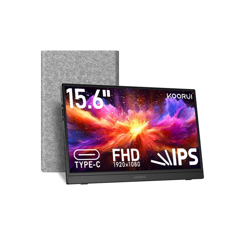 KOORUI E1512A 15.6 inch FHD 1080P IPS Portable Gaming Monitor