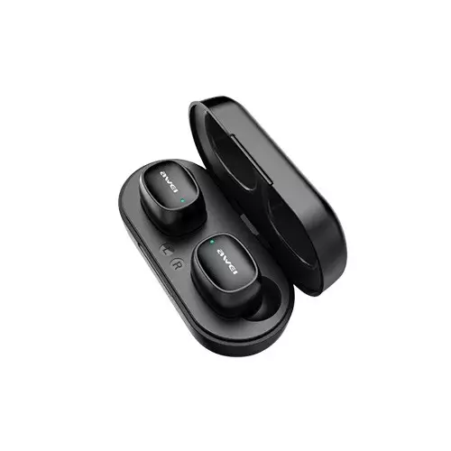 Awei T13 Touch TWS Dual Ear Bluetooth Earbuds With Charging Doc