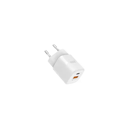 WiWU Gan Fast Charger USB-C + QC3.0 Power Adapter 33W