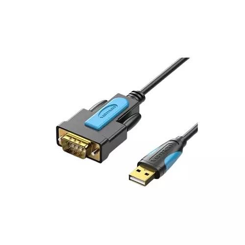 Vention VAS-C02-B150 1.5m USB To RS232 Serial Stylish Black Adapter